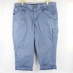 Lee Relaxed Fit Women's Size 18 Blue Cargo Capri Pants
