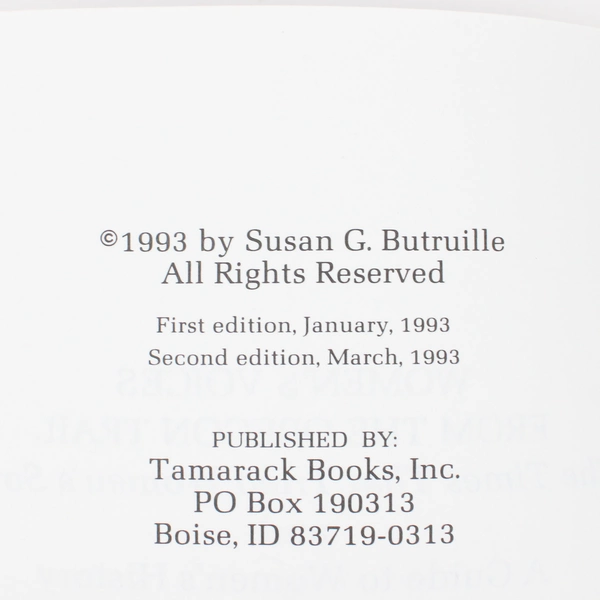 Women's Voices from the Oregon Trail by Susan G Butruille 1993 Signed PB