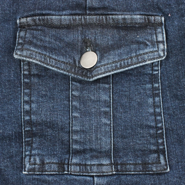 Abound Women's S Denim Skirt with Pockets and Side Zipper