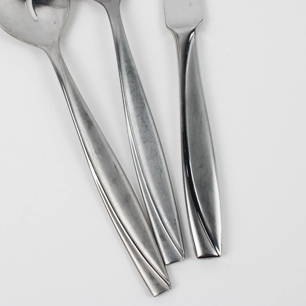 Lot Of 4 Oneida Silver Camlynn Cleo (Stainless) Flatware 2 Serving Spoons Knives