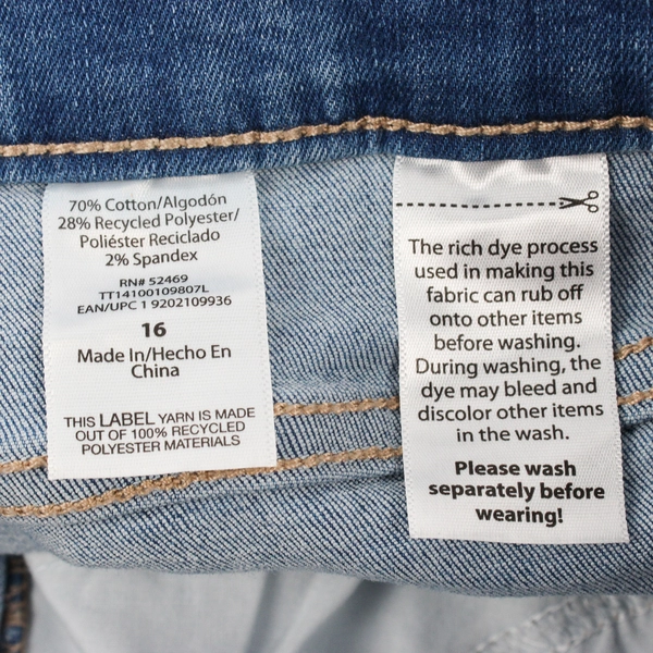 Time & Tru Women's 16 Cuffed Stretch Denim Shorts