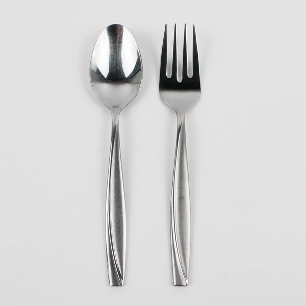 Lot Of 2 Oneida Silver Camlynn Mirror Cleo (Stainless) Flatware Serving Set