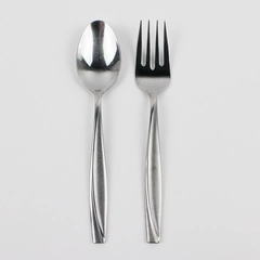 Lot Of 2 Oneida Silver Camlynn Mirror Cleo (Stainless) Flatware Serving Set