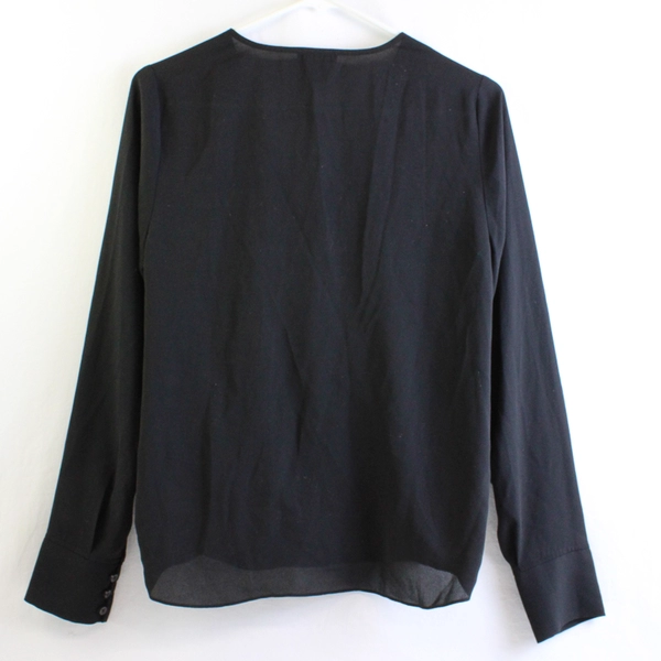 Halogen Black V-Neck Blouse Women's Size XS