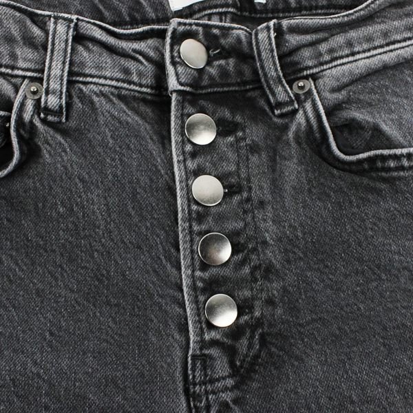 Reformation Women's Gray Skinny Jeans Size 25 High Waist Button-Up Slim Fit