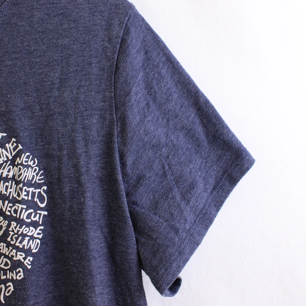 EV1 US States Heart Graphic Blue T-Shirt Women's XXL