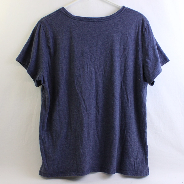 EV1 US States Heart Graphic Blue T-Shirt Women's XXL