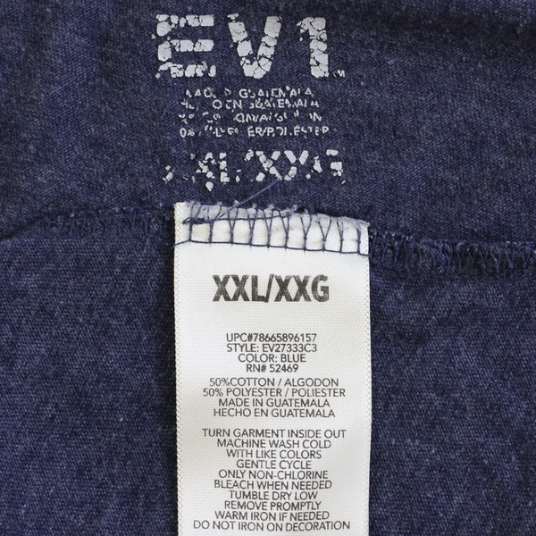 EV1 US States Heart Graphic Blue T-Shirt Women's XXL