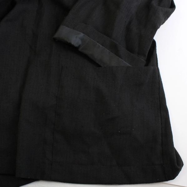 Roaman's Black Button-Front Blazer Women's Size 3X FLAWED