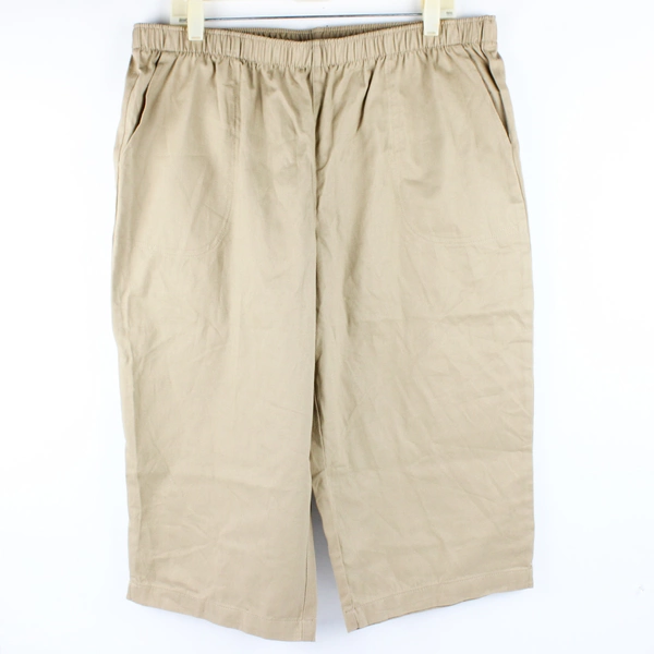 White Stag Women's Khaki Elastic Waist Pants Size 16-18 XL