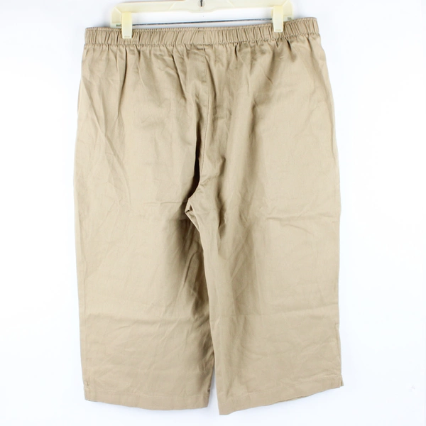 White Stag Women's Khaki Elastic Waist Pants Size 16-18 XL