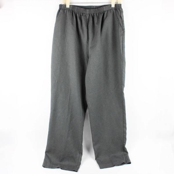 Salon Studio Women's 14 Gray Elastic Waist Slacks
