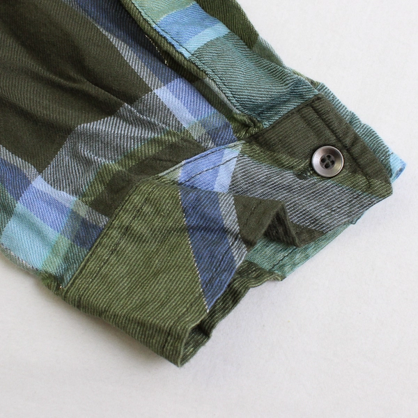 CJ Banks Green and Blue Plaid Button-Up Women's Size XL