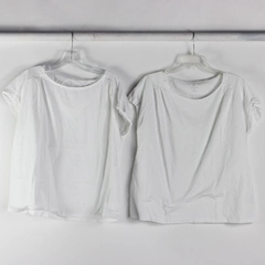 Lot of 2 Lands' End Women's XL/P White 100% Cotton T-Shirts