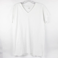 Lands' End Women's XL Cap Sleeve White T-Shirt 100% Cotton
