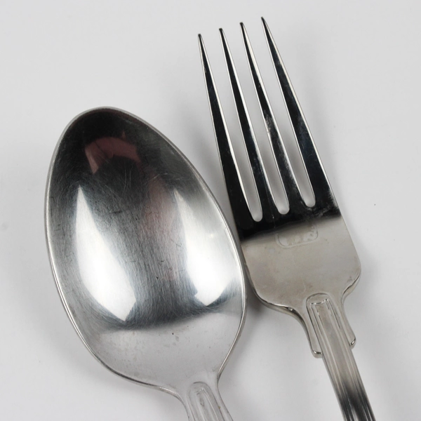 Lot Of 5 Towle Silver London Shell (Stainless) Flatware 4 Soup Spoon Dinner Fork