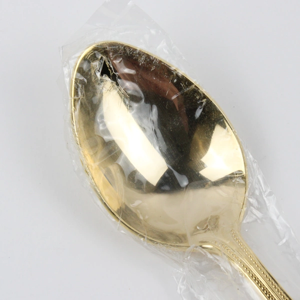 Lot Of 4 Towle Silver Gold Bateman (Gold Electroplate) Flatware Soup Spoons