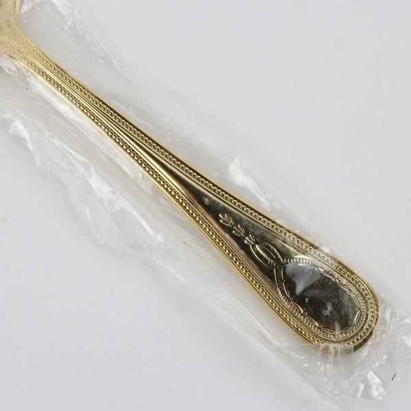 Lot Of 4 Towle Silver Gold Bateman (Gold Electroplate) Flatware Soup Spoons