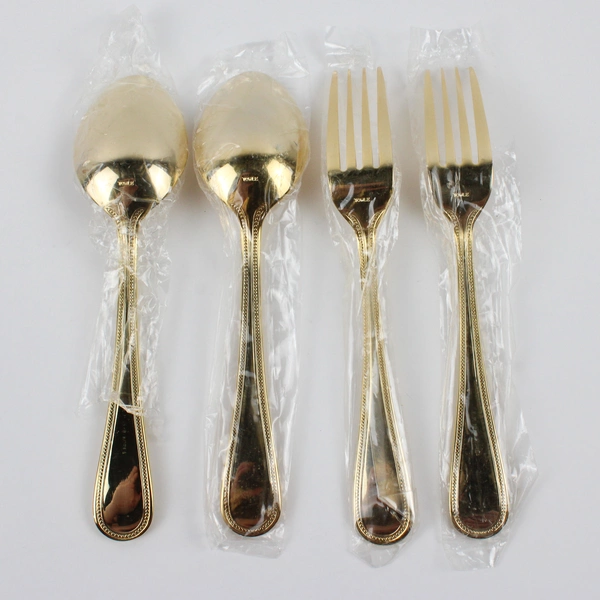 Lot Of 4 Towle Silver Gold Bateman (Gold Electroplate) Flatware 2 Spoon 2 Forks