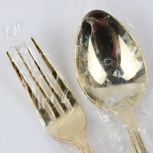 Lot Of 4 Towle Silver Gold Bateman (Gold Electroplate) Flatware 2 Spoon 2 Forks