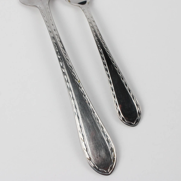 Lot Of 3 Towle Silver Diamond Antique-Gloss (Stainless) Serving Fork 2 Spoons