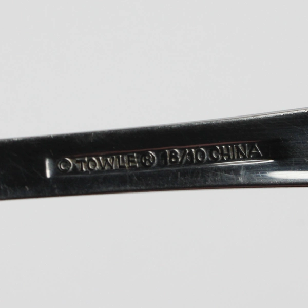 Lot Of 3 Towle Silver Diamond Antique-Gloss (Stainless) Serving Fork 2 Spoons