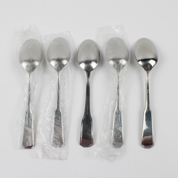 Lot Of 5 Towle Silver Kensington (Stainless) Flatware Soup Spoons 7.25" Long