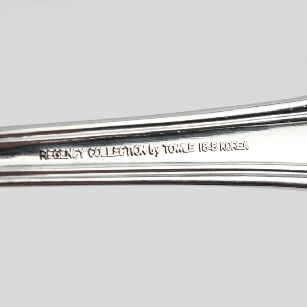 Lot Of 2 Towle Silver Exeter (Stainless) Flatware Serving Spoon Pierced/Solid 