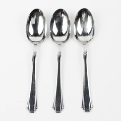 Lot Of 3 Towle Silver Empire (Stainless) Flatware Soup Spoons 7.75" Long