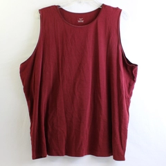 CJ Banks Maroon Red Cotton Tank Top Women's Size 3X