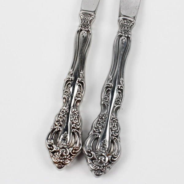 Lot Of 5 Oneida Silver Brahms (Stainless) Flatware Dinner Knives Steak Knives