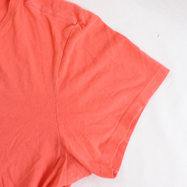 Life Is Good Coral Pink V-Neck T-Shirt Women's Size XL FLAWED