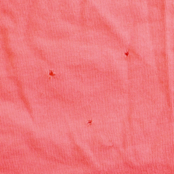 Life Is Good Coral Pink V-Neck T-Shirt Women's Size XL FLAWED