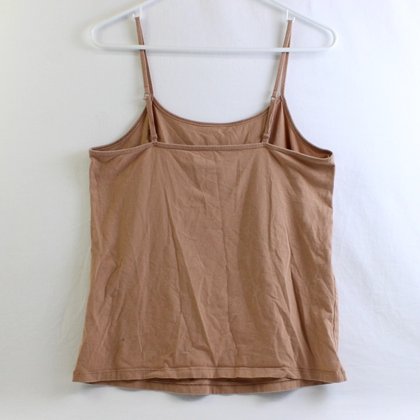 A New Approach Beige Spaghetti Strap Tank Top Women's Large