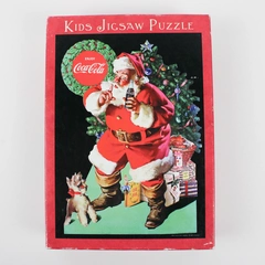 Vintage Hallmark Coca Cola Santa Kid's Christmas Jigsaw Puzzle 2001 60 Pieces