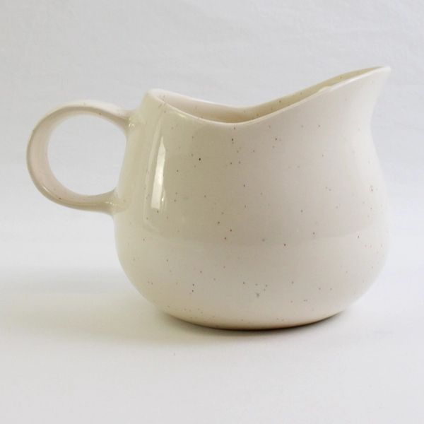 Vintage Vernonware Kilns Ceramic Pouring Jug USA Made Speckled Design 6" Wide