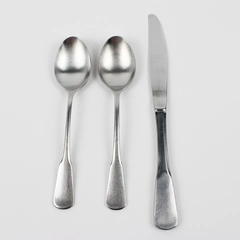 Lot Of 3 Oneida Silver Independence Stainless Steel Flatware 2 Soup Spoon Knife