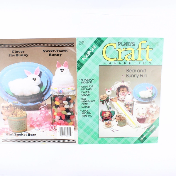 Plaids Craft Collection Bear and Bunny Fun by Pam Clarizio 1986 Paperback