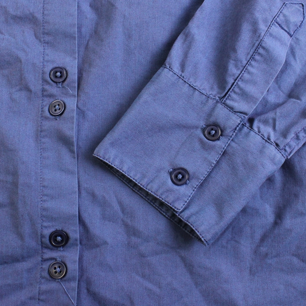 Krazy Kat Blue Long-Sleeve Button-Up Women's Size 3X