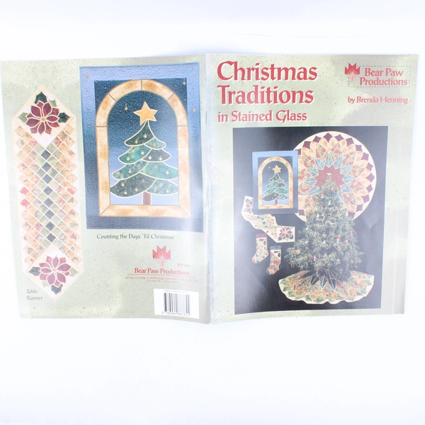 Christmas Traditions in Stained Glass by Brenda Henning 1999 PB Pull-Out Pattern