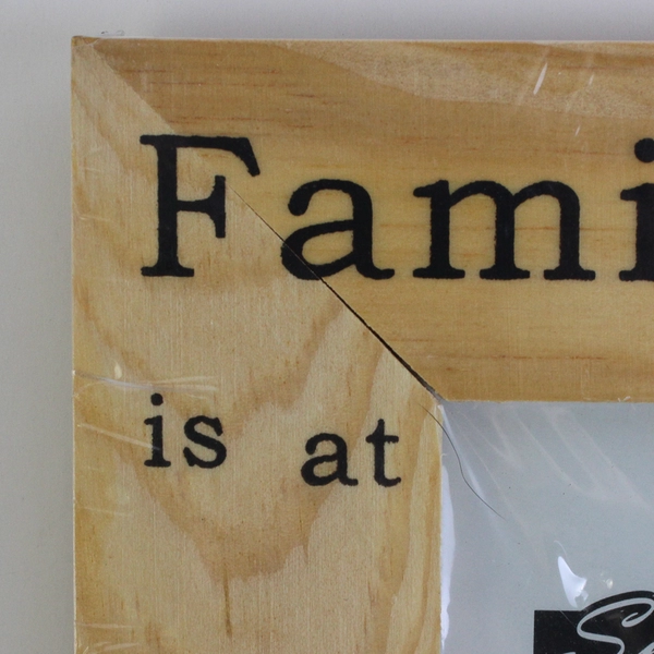 New "Family Sentiment" Pine Wood Table Photo Frame 4" x 6"