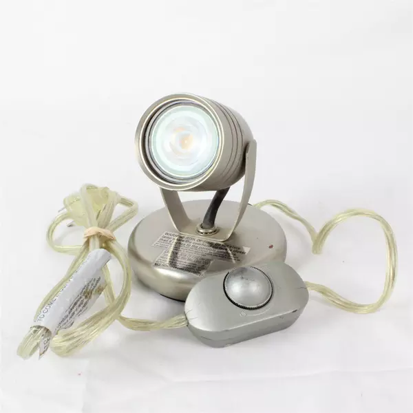 Hampton Bay Slot Back Uplight Brushed Steel Finish Single Track Light