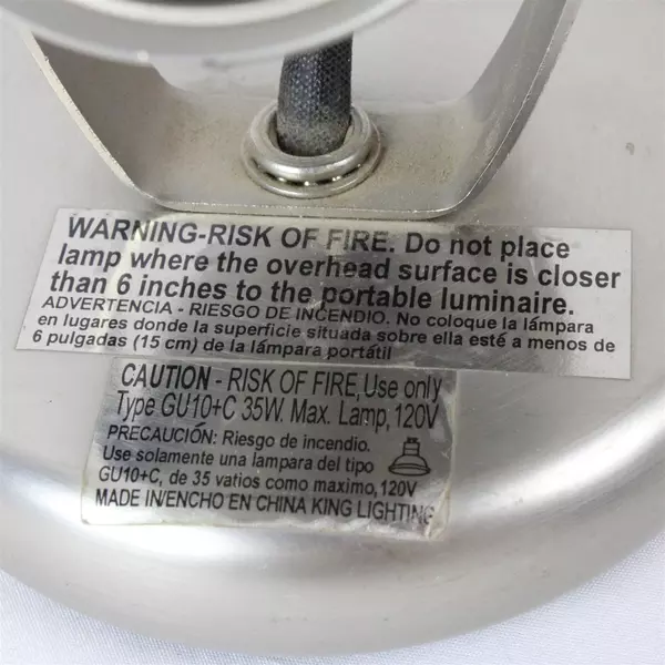 Hampton Bay Slot Back Uplight Brushed Steel Finish Single Track Light