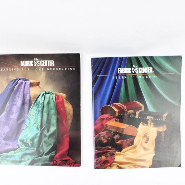 Lot of 2 The Fabric Center Catalogs 1991 & Spring/Summer 1994 Paperback