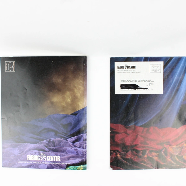 Lot of 2 The Fabric Center Catalogs 1991 & Spring/Summer 1994 Paperback