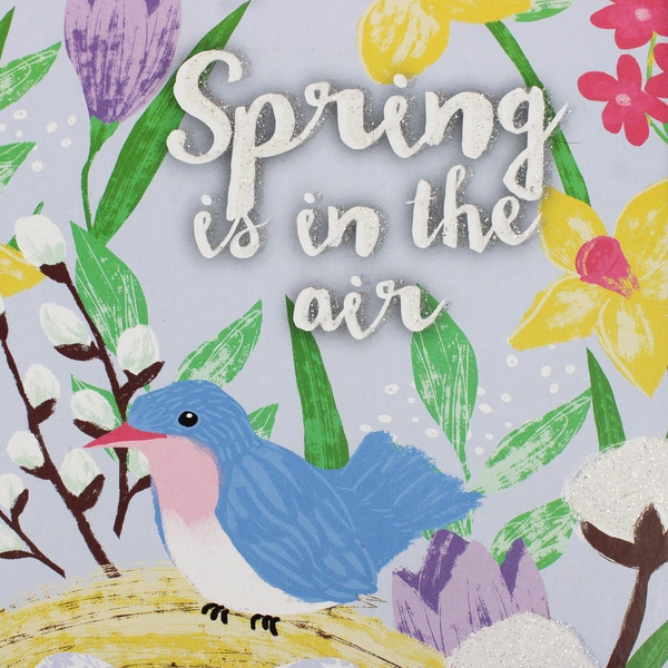 Spring Is In The Air Decorative Wall Sign 9" x 11.75"