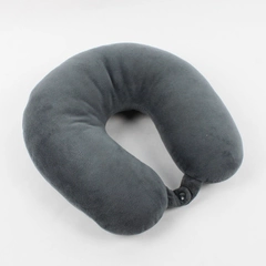 Unbranded Gray-Blue Stuffed Travel Neck Pillow
