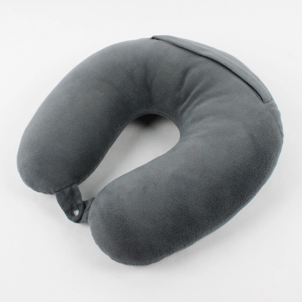 Unbranded Gray-Blue Stuffed Travel Neck Pillow
