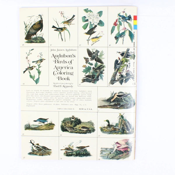 Audubon's Birds of America Coloring Book by John James Audubon 1974 Paperback