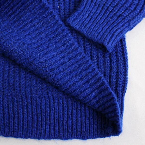 Liz Claiborne Ultramarine Blue Knitted Long Sleeve Sweater Women's Size XXL